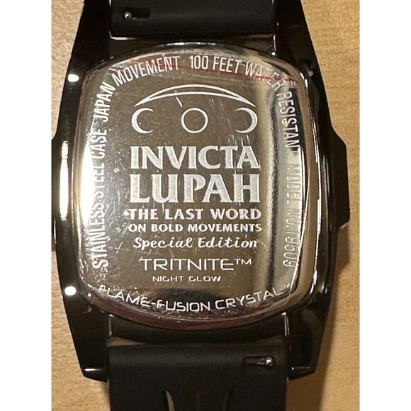 Invicta 19509 Lupah Special Edition Tritnite Night Glow Watch, Red face - Picture 2 of 3